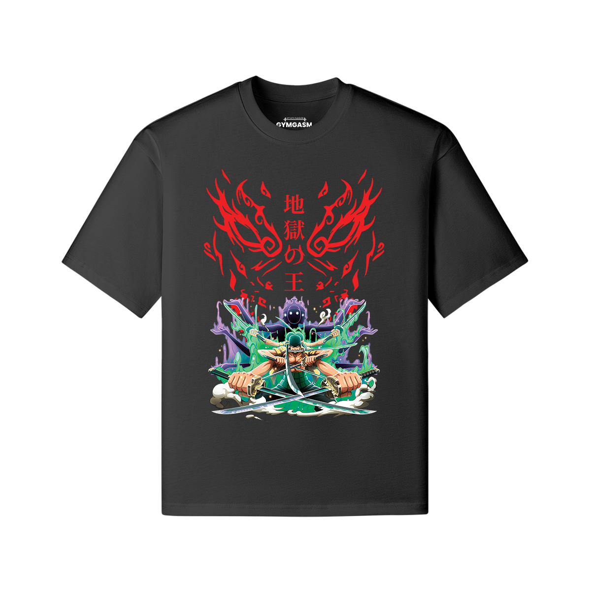 Anime-Roronoa-Zoro-Oversized T-shirt