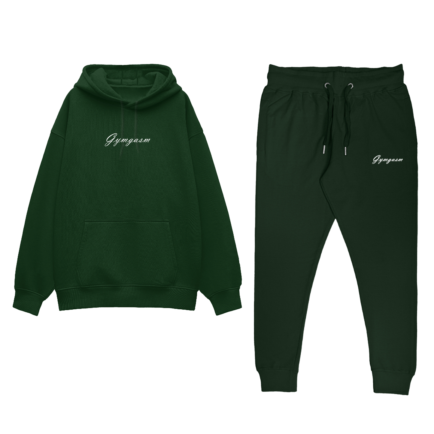Gymgasm Green Hoodie Jogger Combo