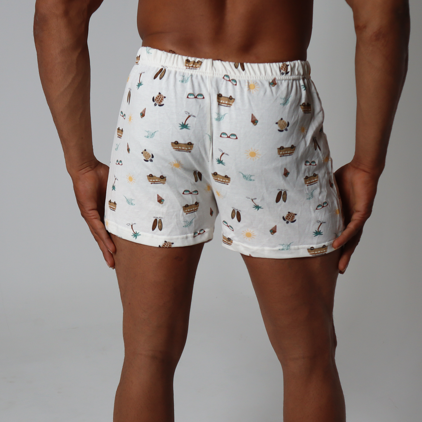 Beach View Printed Boxer