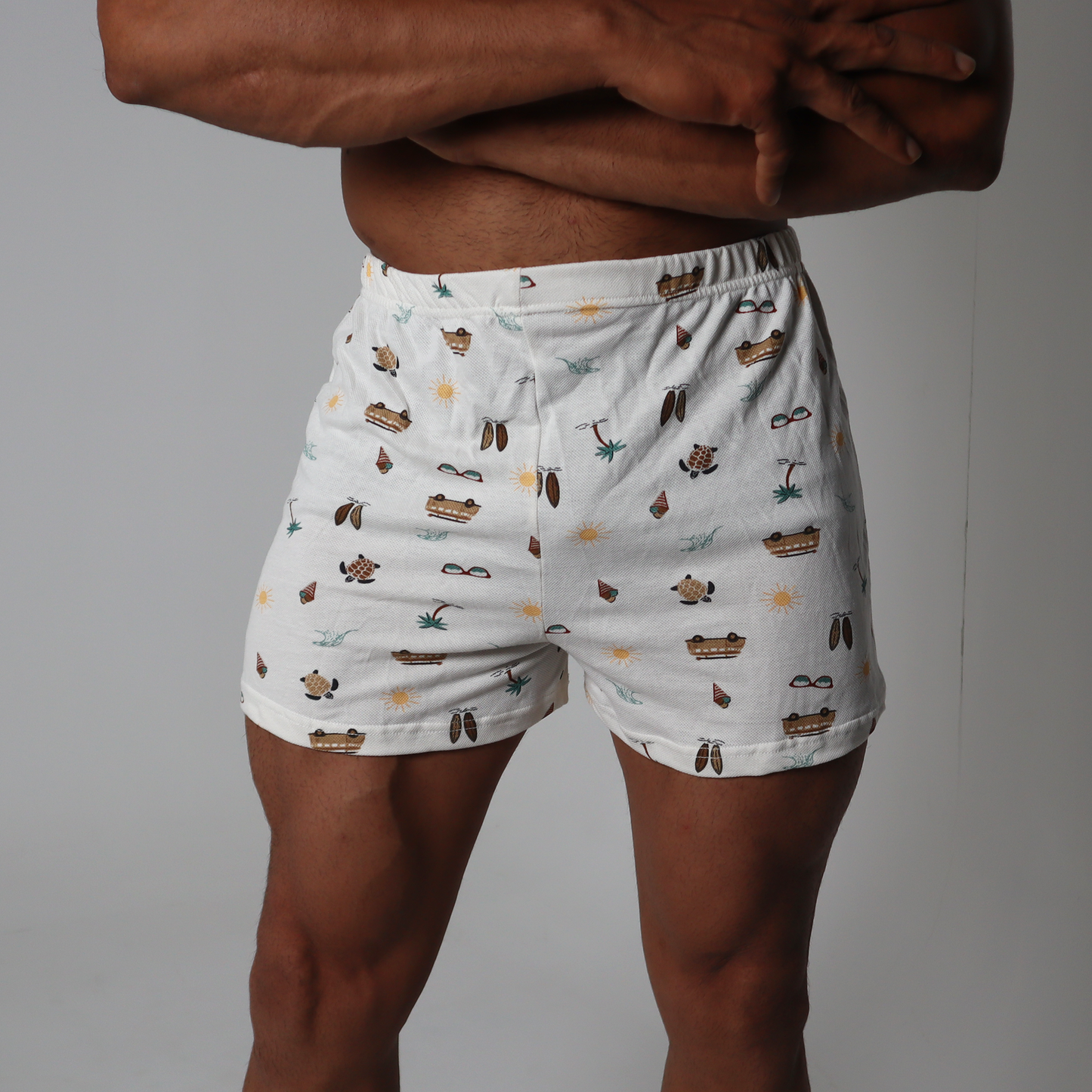 Beach View Printed Boxer