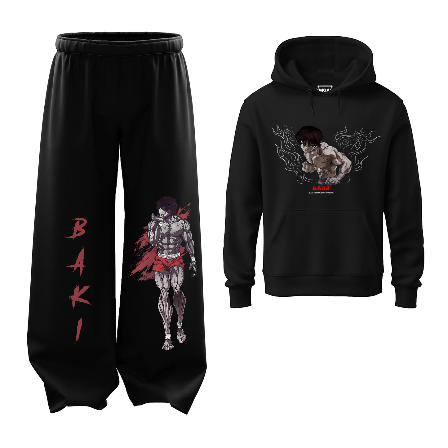 Baki Hoodie Baggy Combo