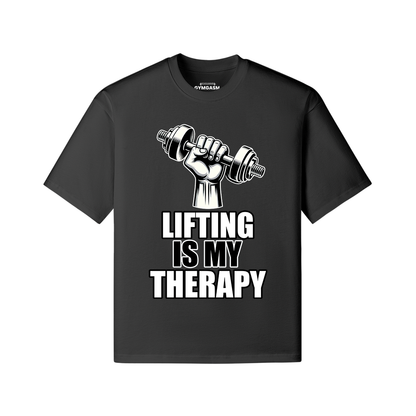 Lifting is My Therapy Gym Oversized T-shirt