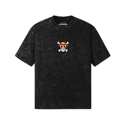Luffy Jolly Roger Oversized 260GSM Snowwash