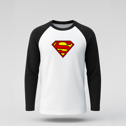 Superman Unisex Raglan Fullsleeve