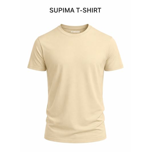 Gymgasm Supima Beige T-Shirt