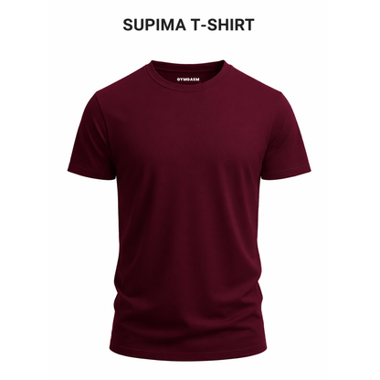 Gymgasm Supima Maroon T-Shirt