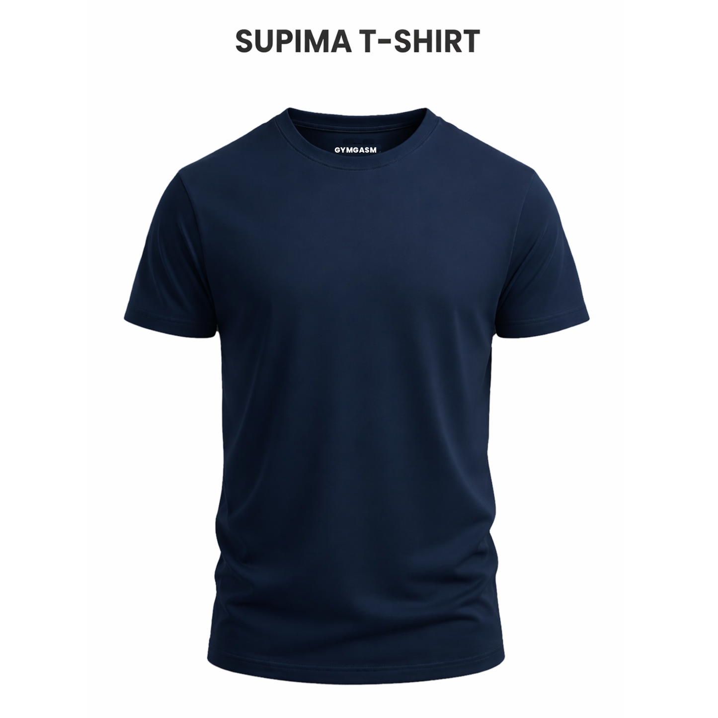 Gymgasm Supima Navy Blue T-Shirt