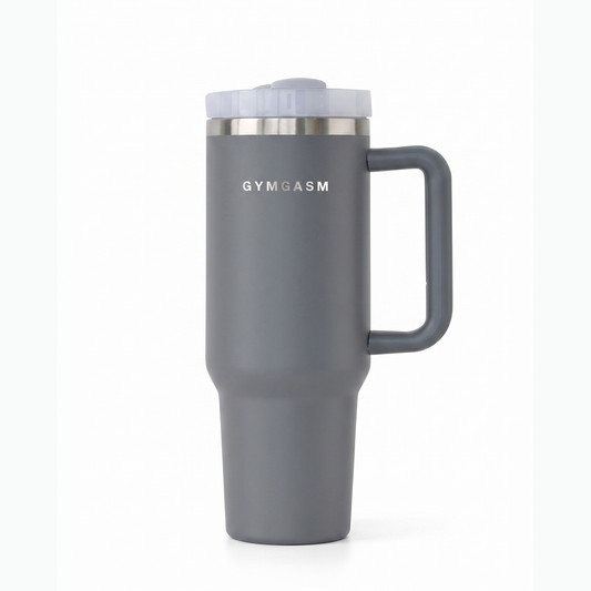 Gymgasm Gray Tumbler