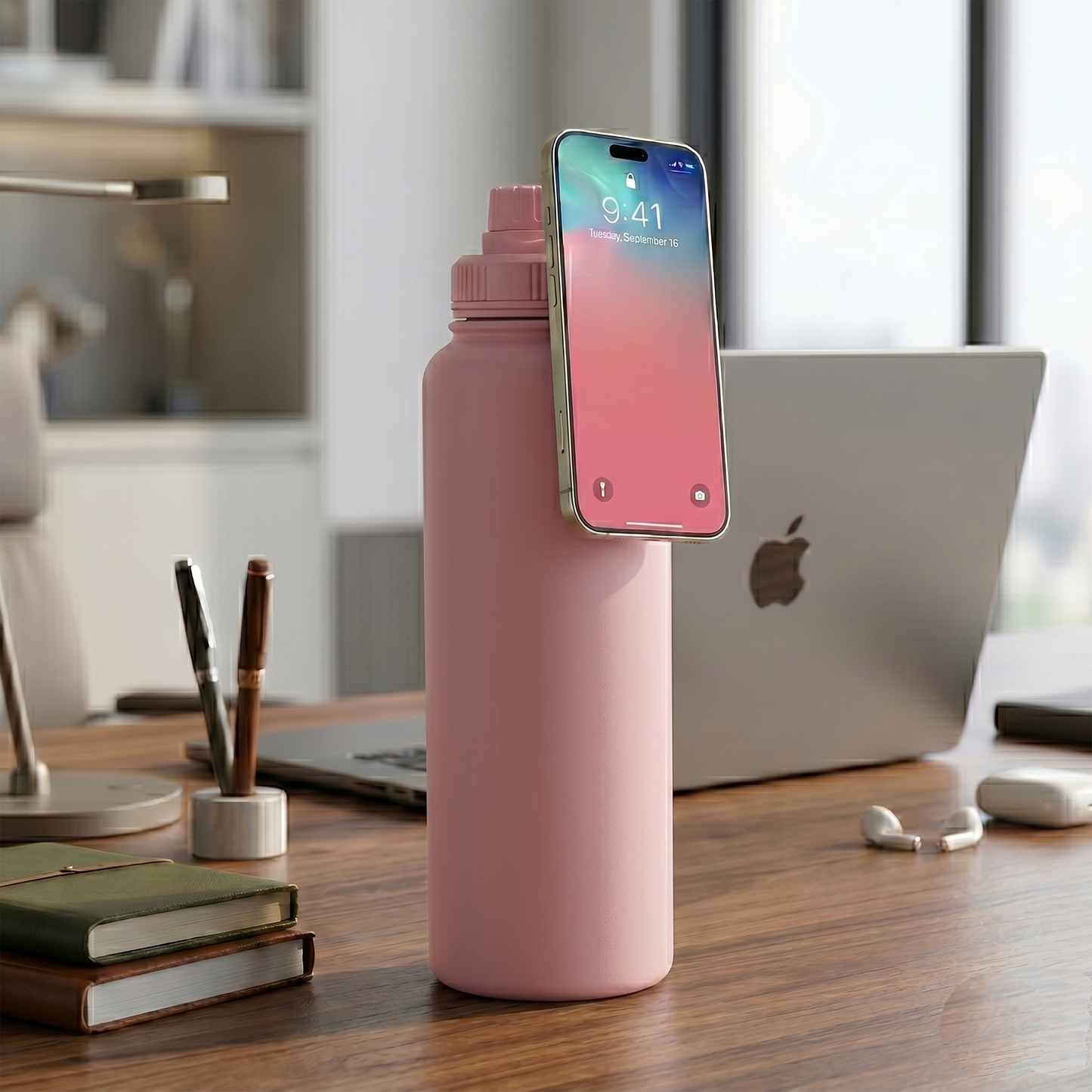 Ring Pink Water Bottle