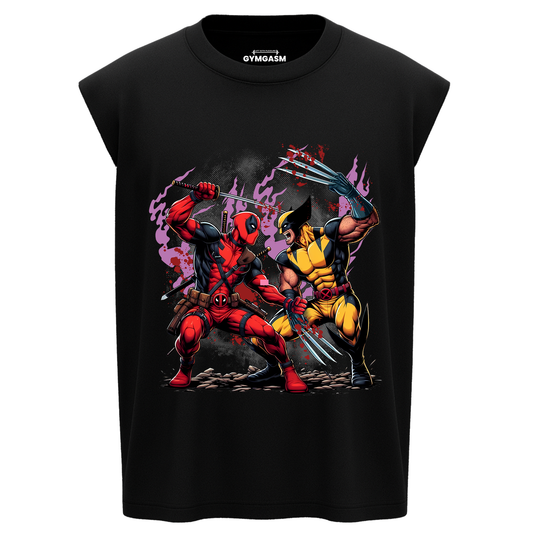 Marvel Wolverine vs Deadpool Tanktop