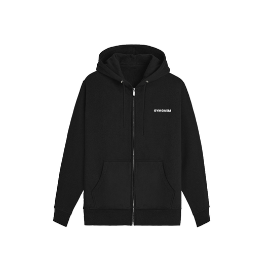Gymgasm Black Unisex Zip Hoodie