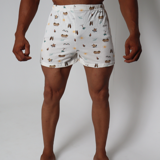 Beach View Printed Boxer